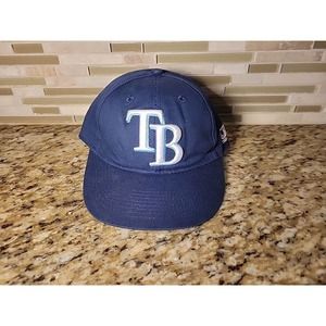 Tampa Bay Rays Hat Adjustable Strapback Baseball MLB Cap OC Sports Navy Blue